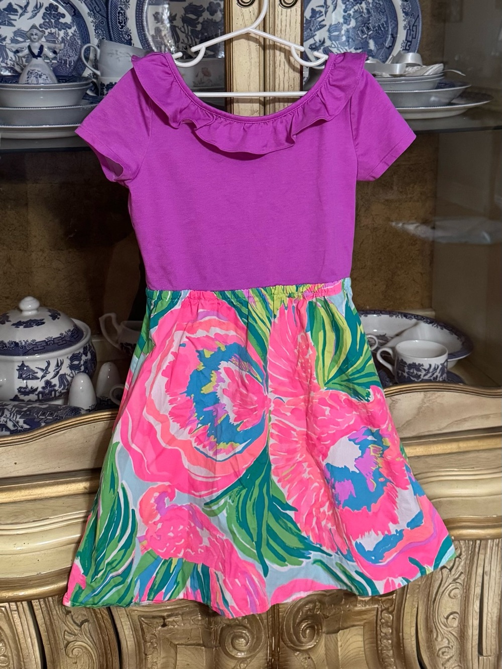 Lilly Pulitzer Britt Dress in Paradise Bound Girls L 8-10
